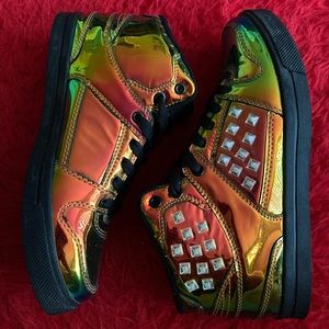 Gotta Flurt Chrome High Tops
